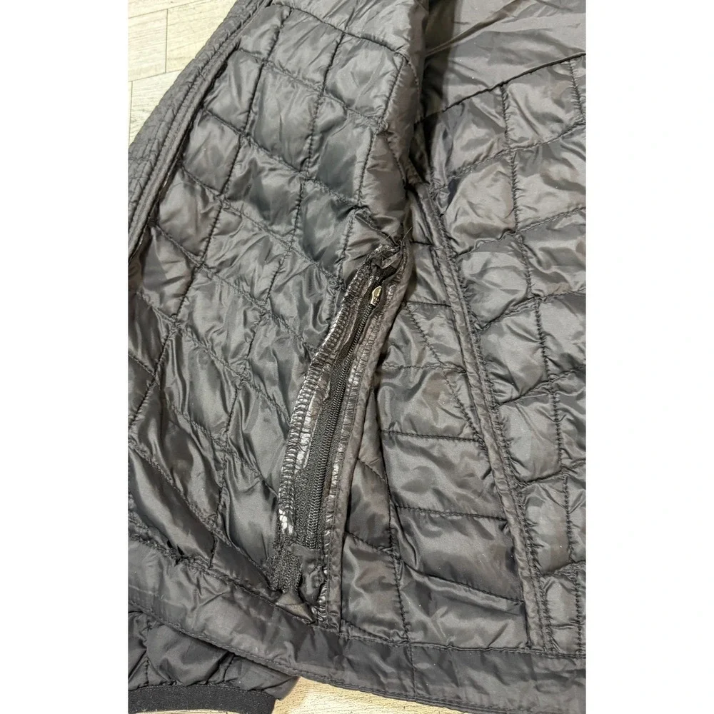 The North Face Jacket Boys Black ThermoBall Puffer Full Zip Outdoor SMALL 7/8